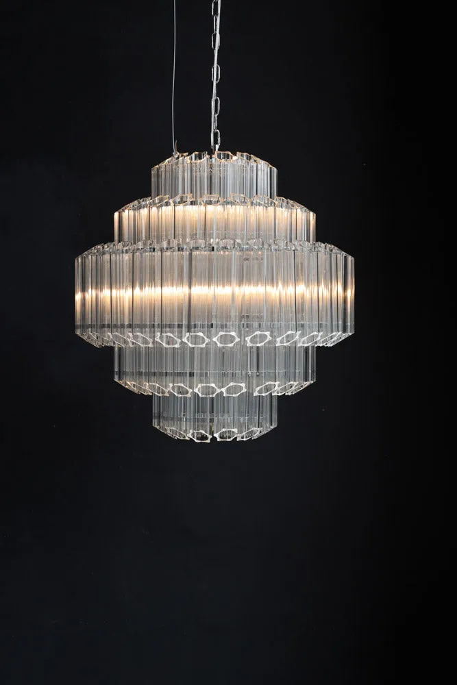 Stunning Art Deco Crystal Chandelier