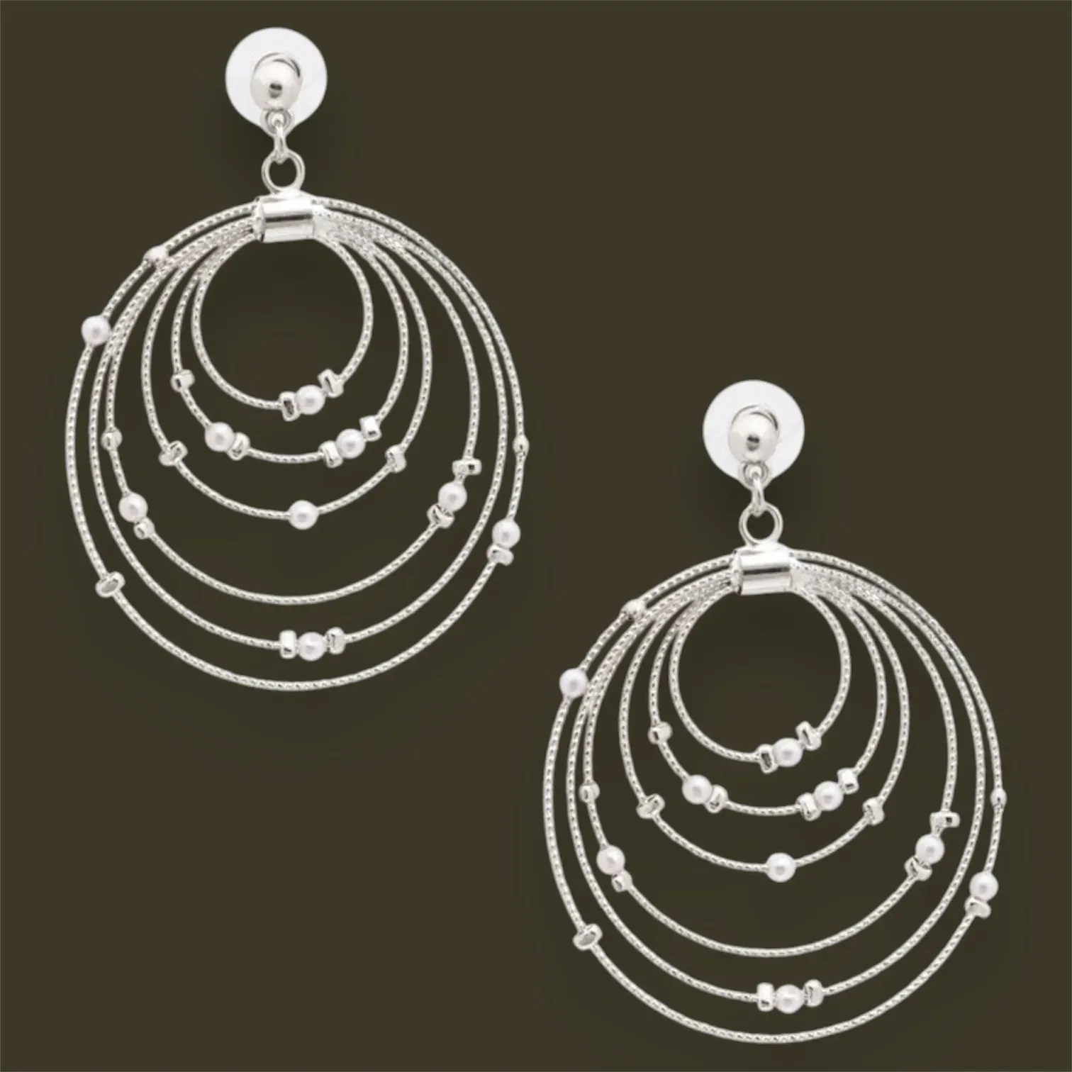 Stunning Concentric-Circle Earrings