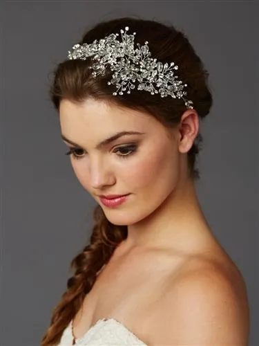 Stunning Crystal Spray Bridal Hair Vine