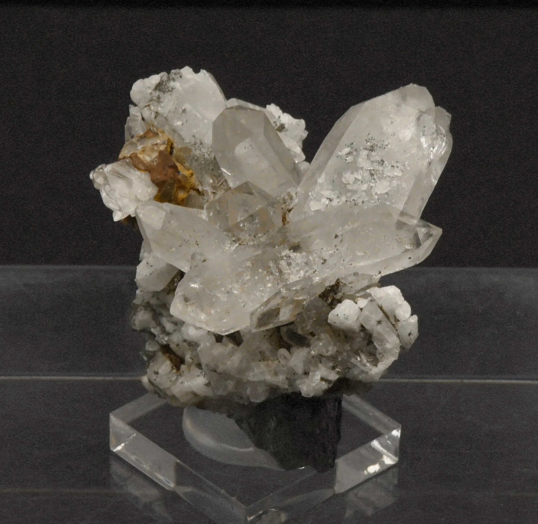 Stunning Doubly Terminated Quartz Crystal Cluster Mineral Specimen - Austria