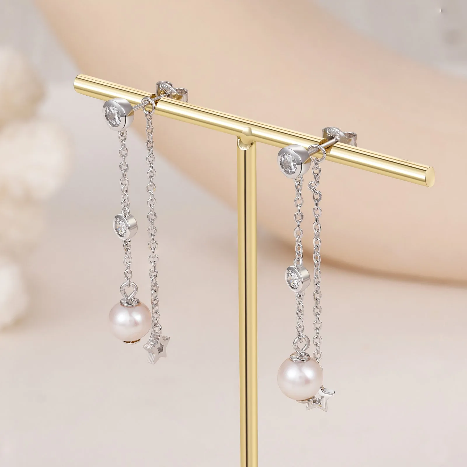 Stunning Drop Freshwater Pearl Earring Pendant