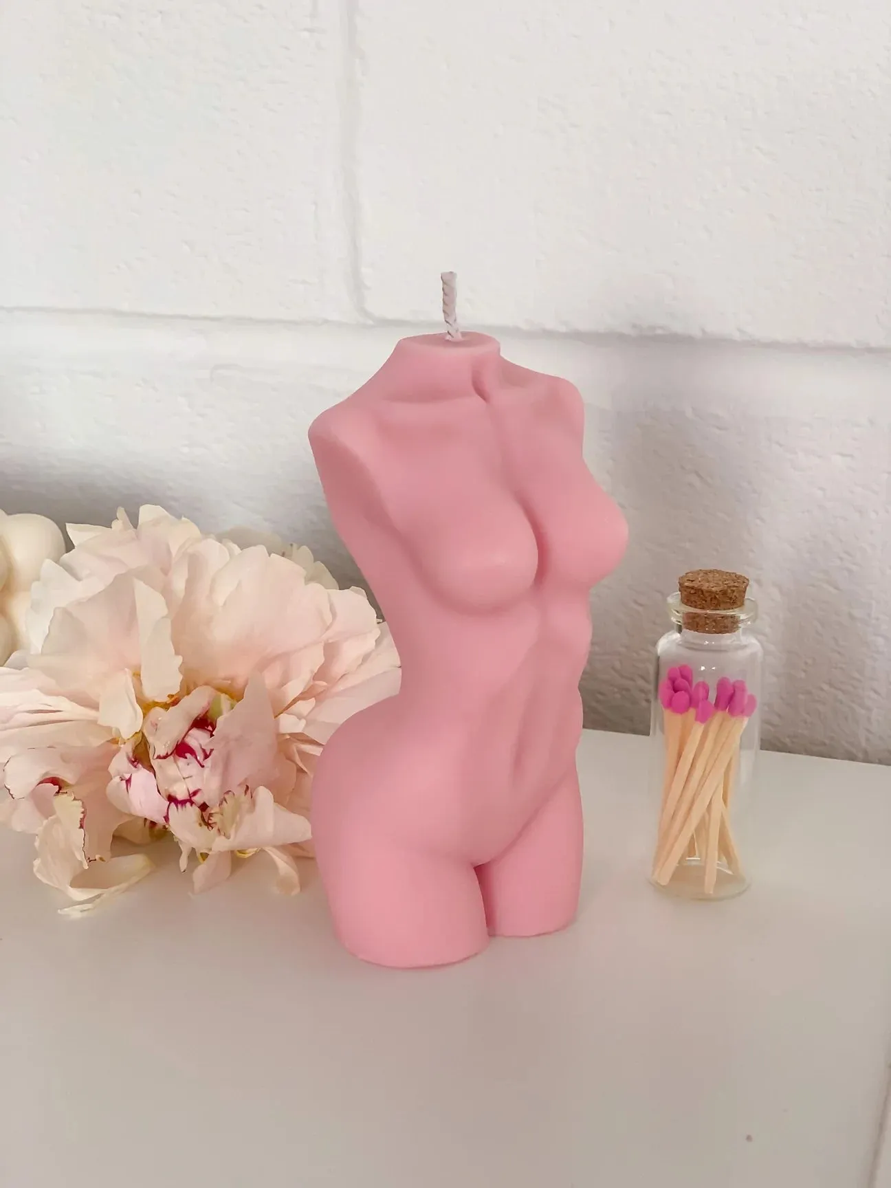 Stunning Female Candle / Feminine soy wax body candle