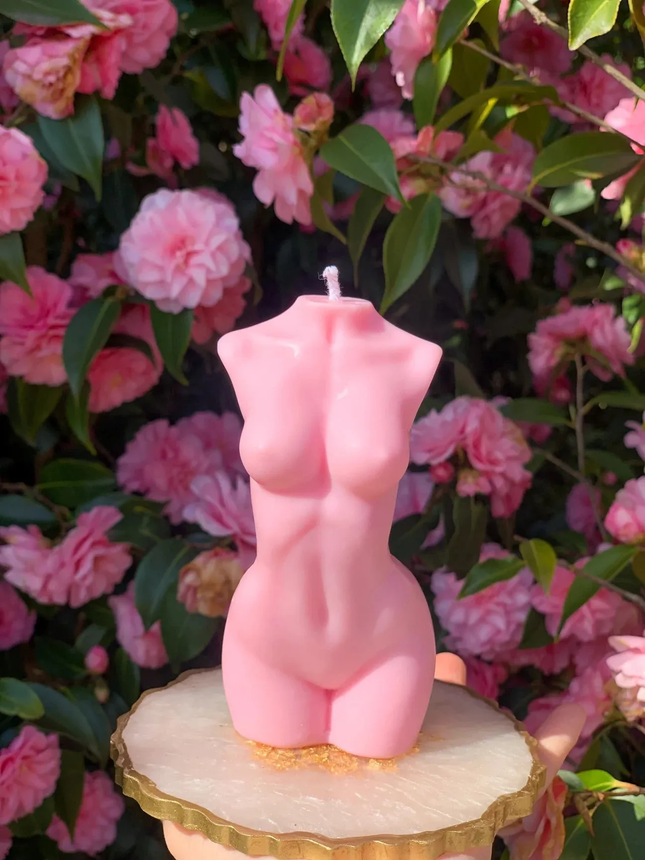 Stunning Female Candle / Feminine soy wax body candle