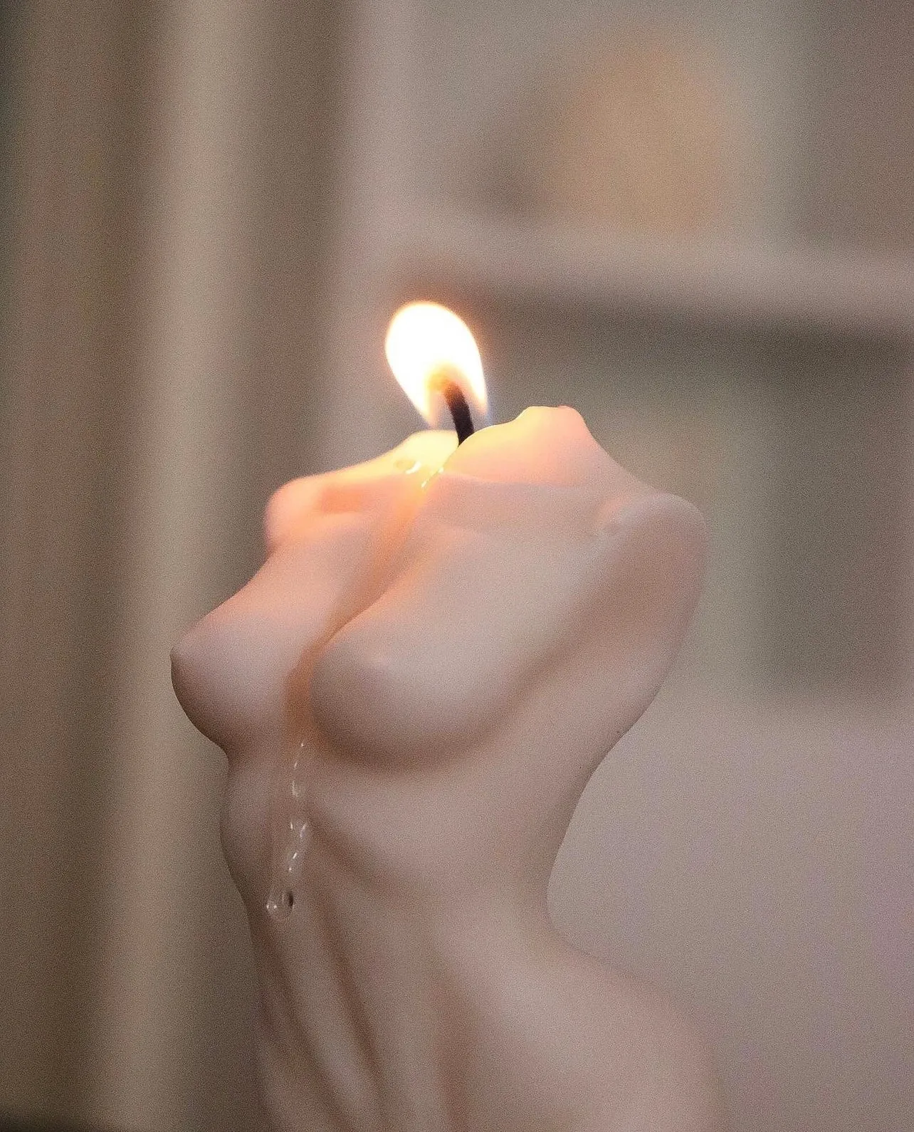 Stunning Female Candle / Feminine soy wax body candle