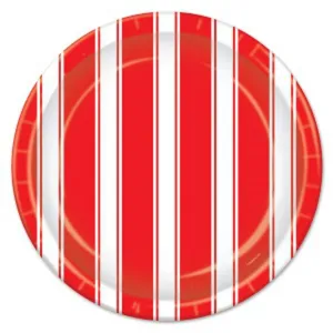 Stunning Red & White Ceramic Plates