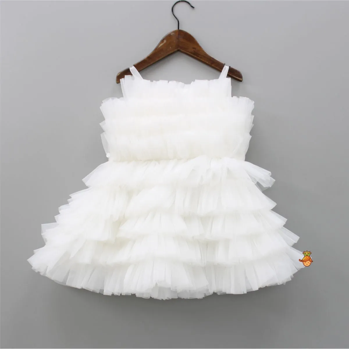 Stunning Ruffled White Dress