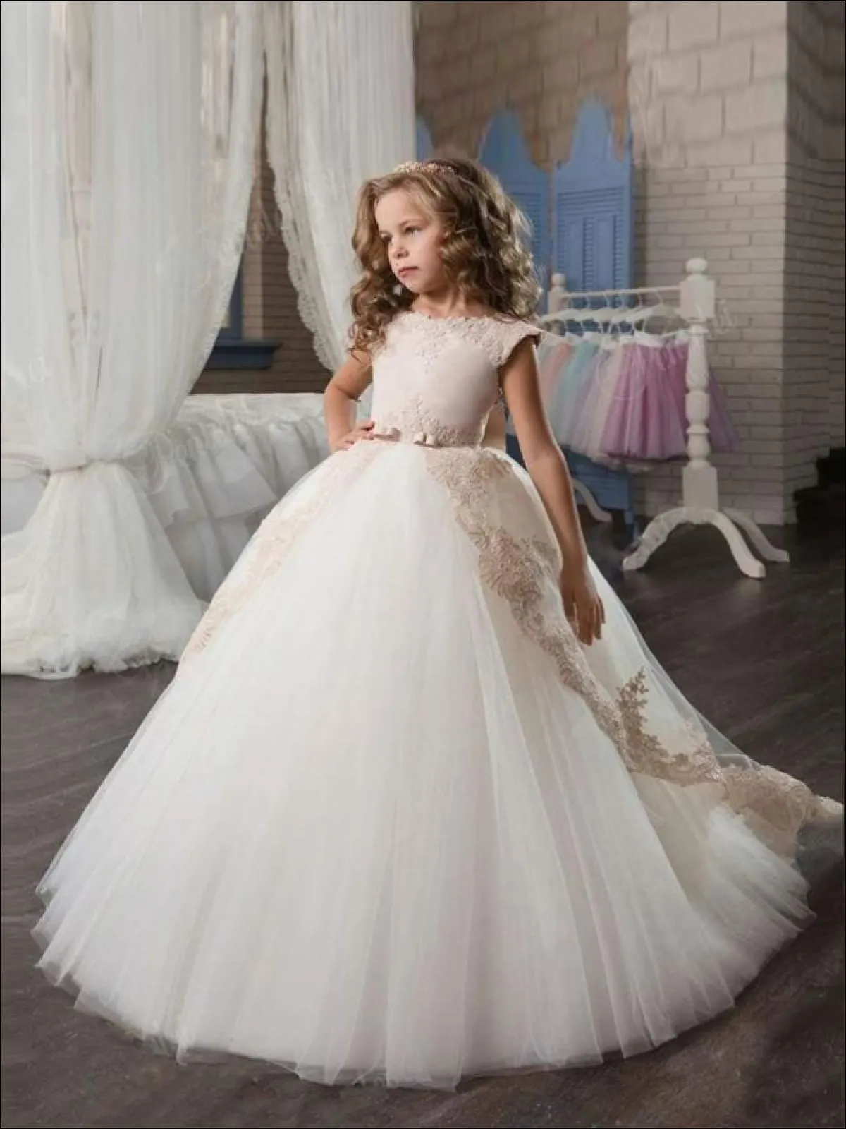 Stunning Sleeveless Communion Dress