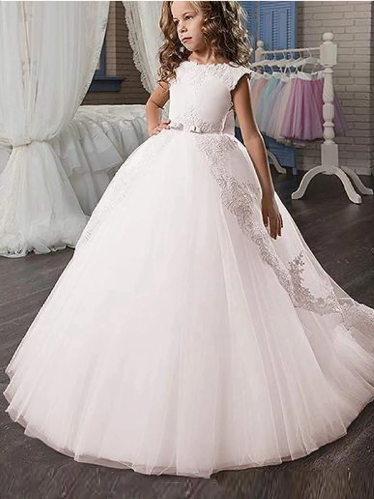 Stunning Sleeveless Communion Dress