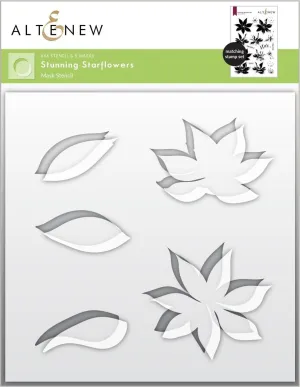 Stunning Starflowers Mask Stencil