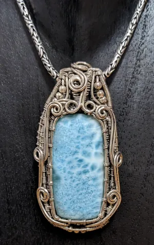 Stunning Statement Larimar Pendant