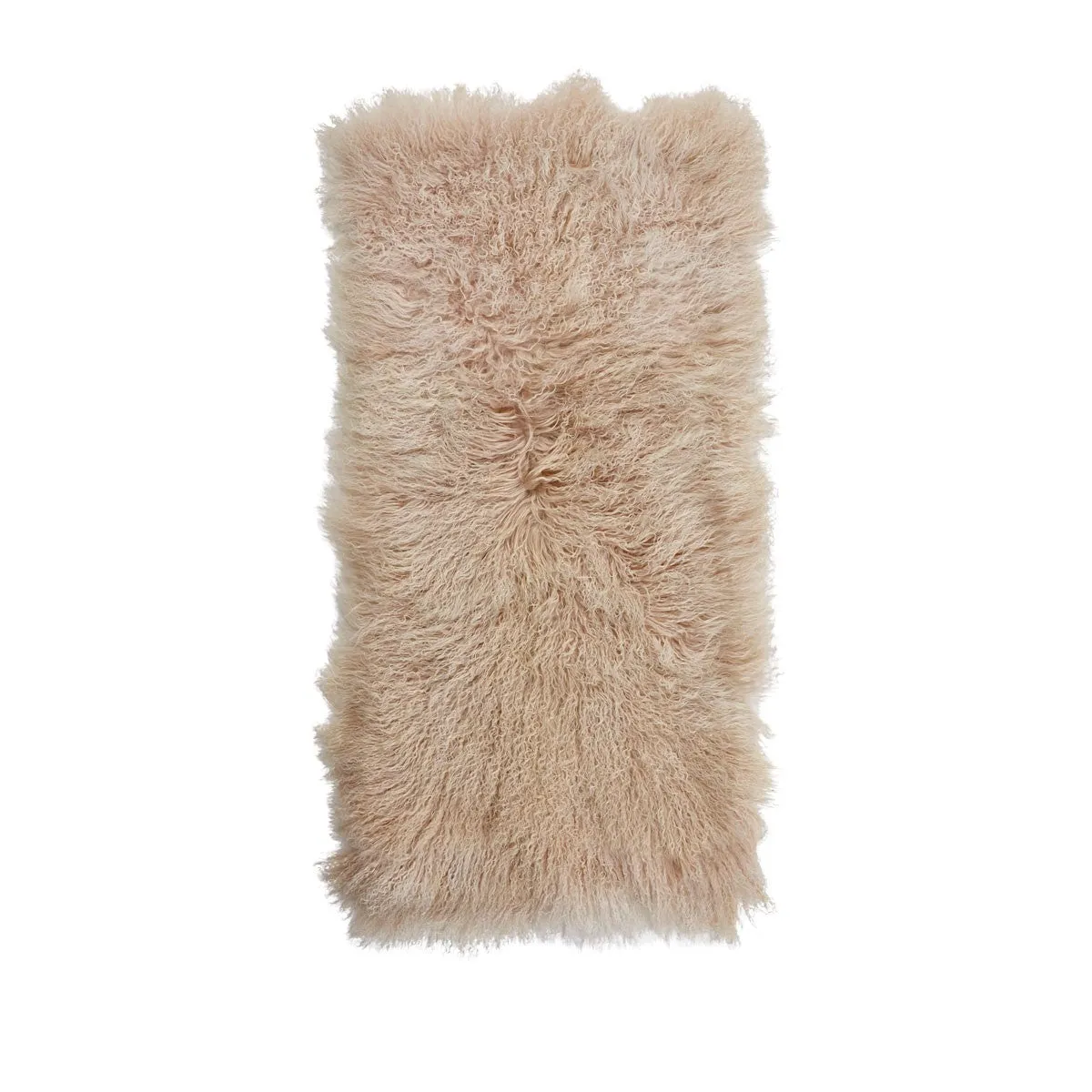 Stunning Tibetan Sheepskin Rug or Throw - Arctic Sunrise