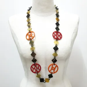 Stunning Trendy Necklace J18094, Handmade Buffalo Horn from Vietnam.