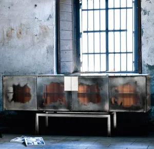 Stunning Two Metre Long Venetian Mirrored Sideboard