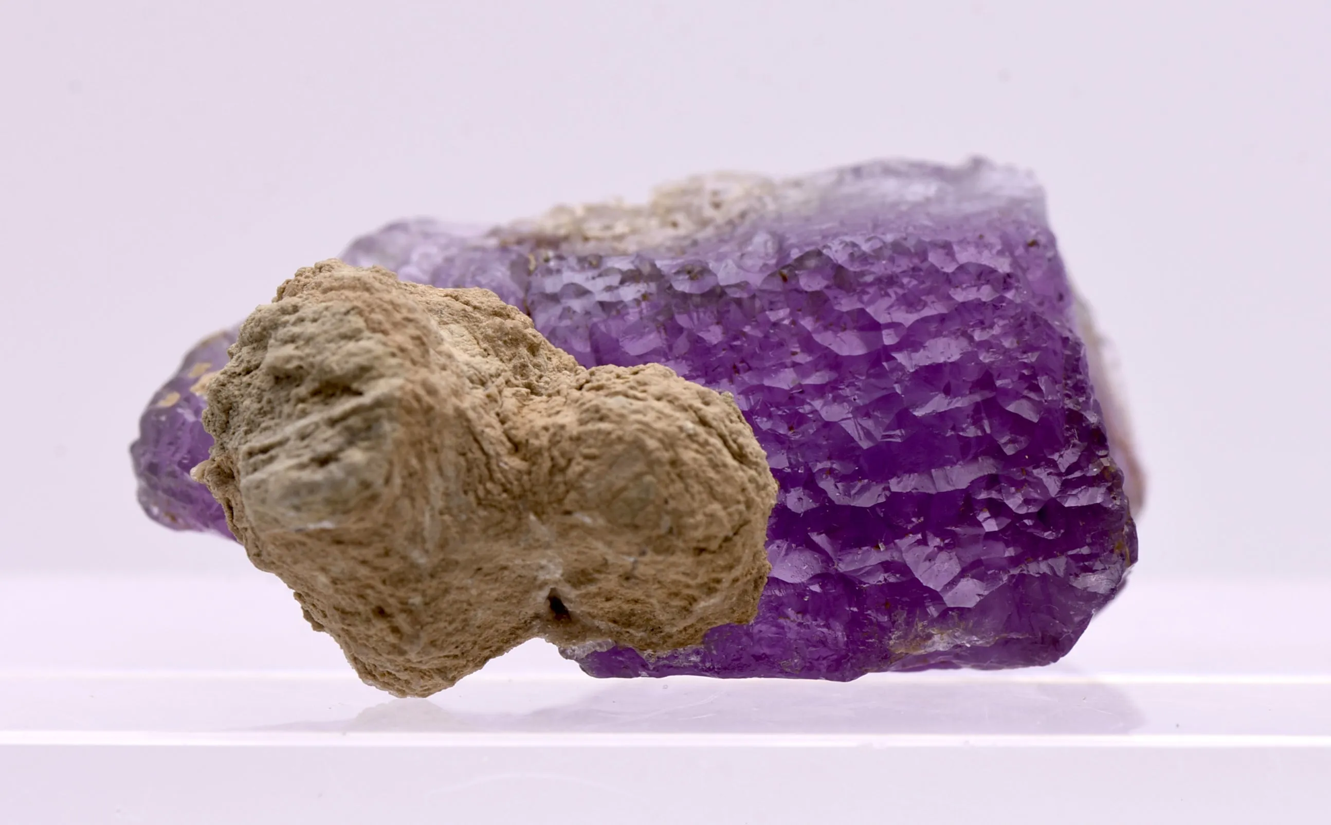 Stunning Unusual Habit Purple Fluorite Mineral Specimen