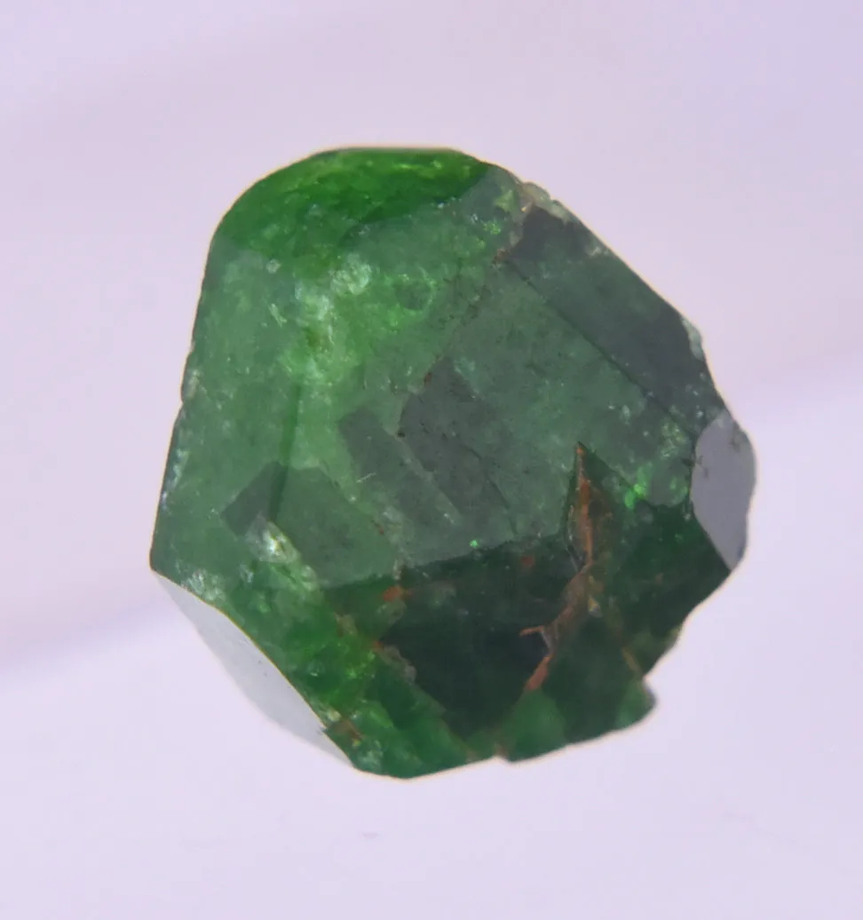 Stunning Vivid Green Triangular Face Tourmaline Nugget Crystal - 1.2g