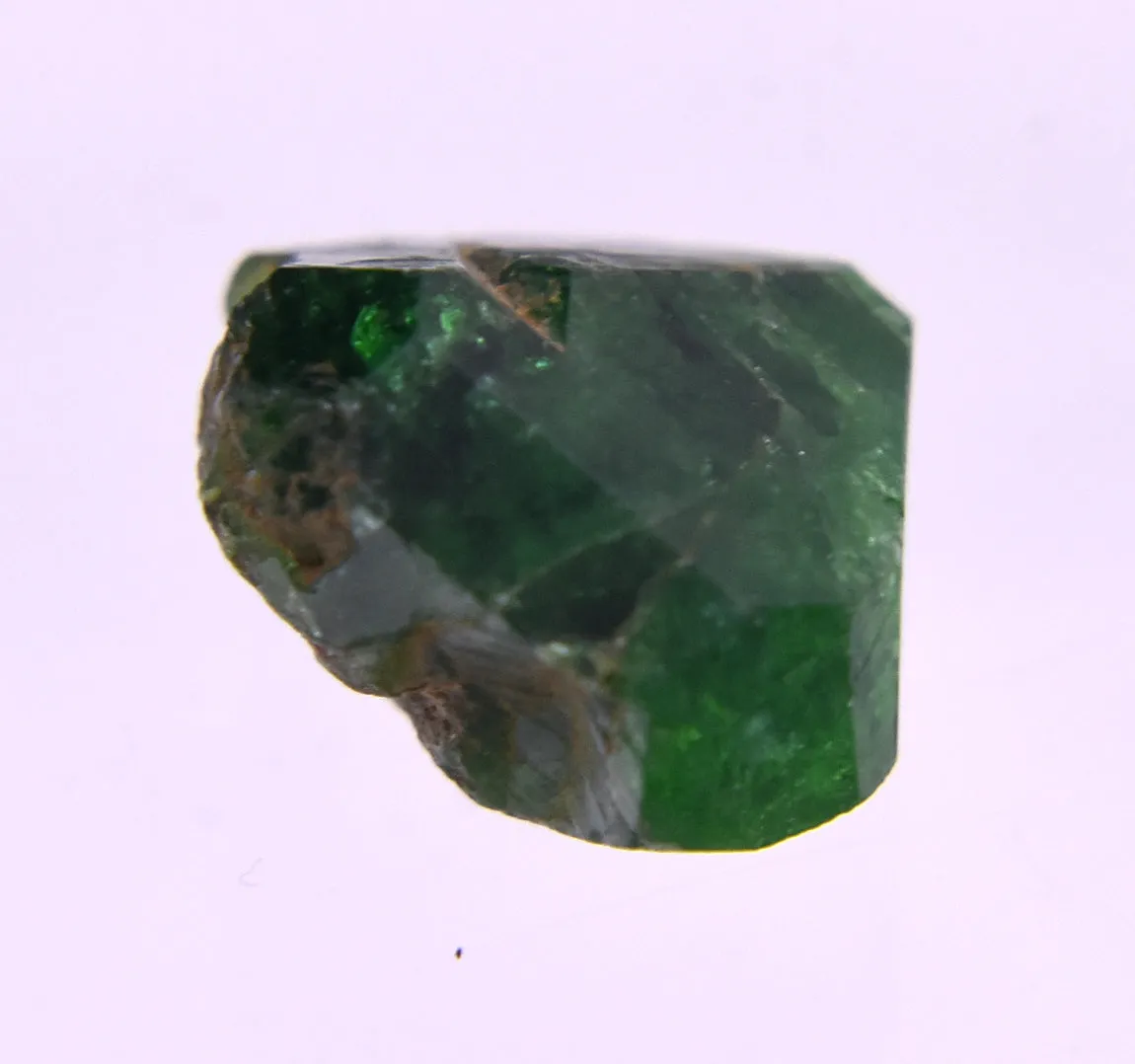 Stunning Vivid Green Triangular Face Tourmaline Nugget Crystal - 1.2g