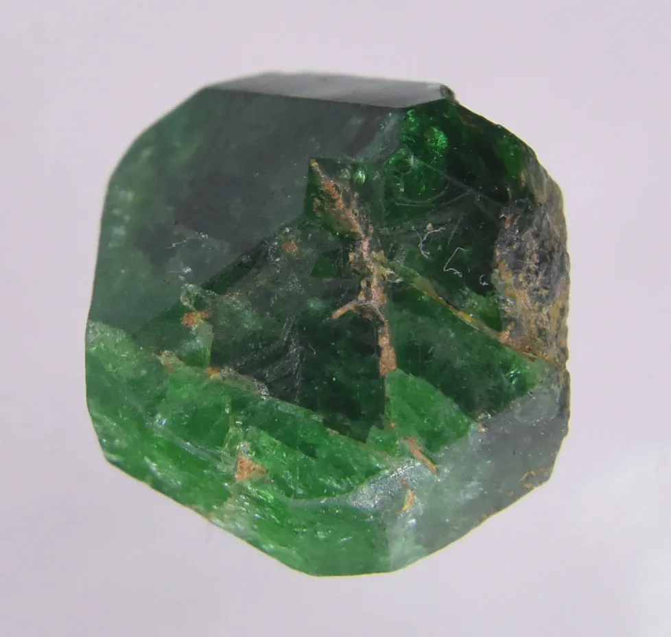 Stunning Vivid Green Triangular Face Tourmaline Nugget Crystal - 1.2g