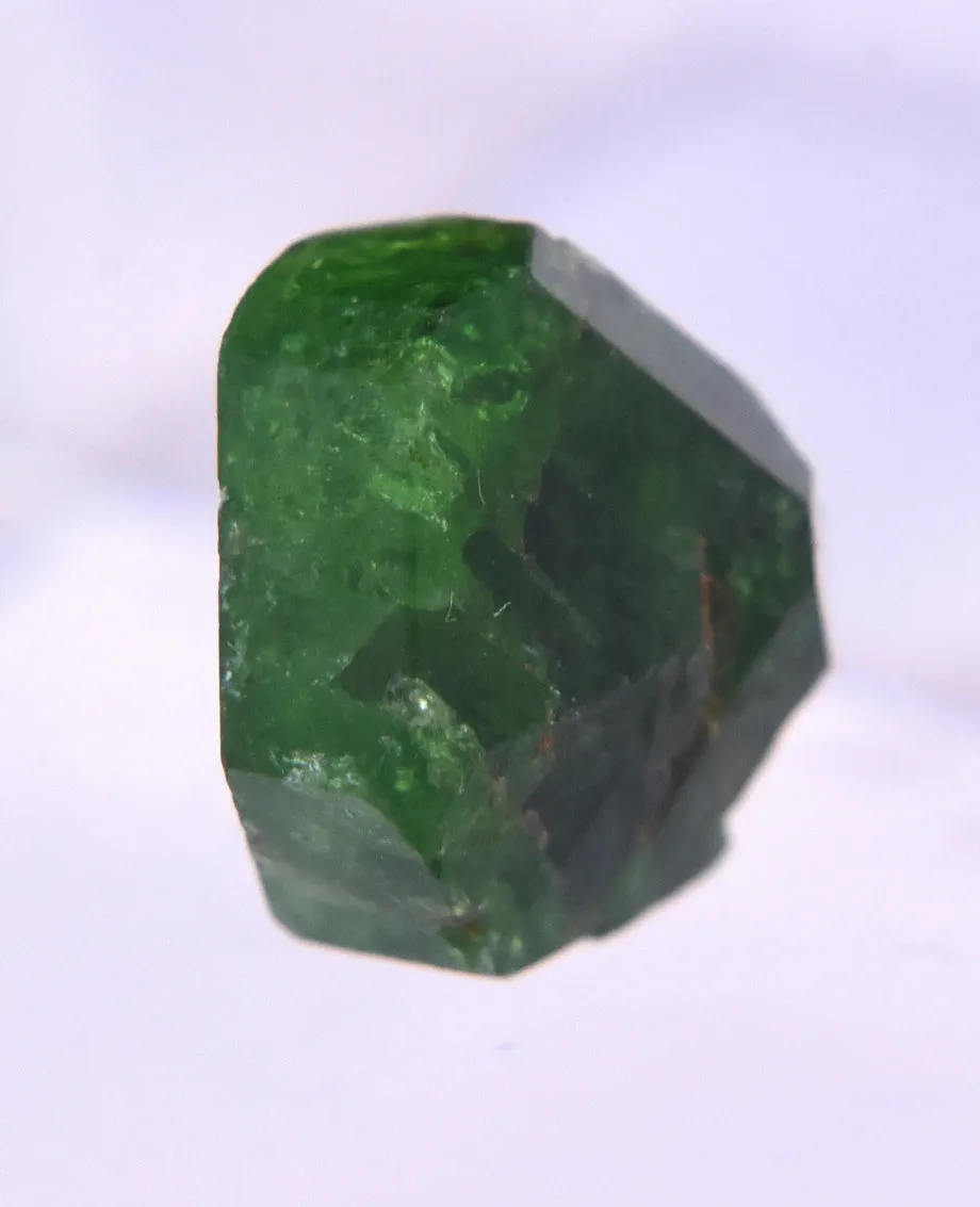 Stunning Vivid Green Triangular Face Tourmaline Nugget Crystal - 1.2g