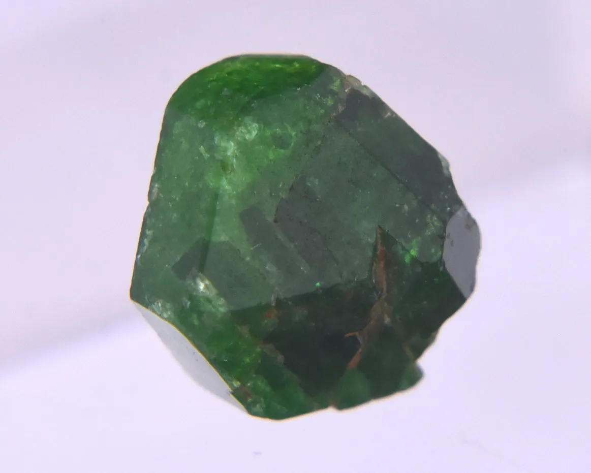 Stunning Vivid Green Triangular Face Tourmaline Nugget Crystal - 1.2g