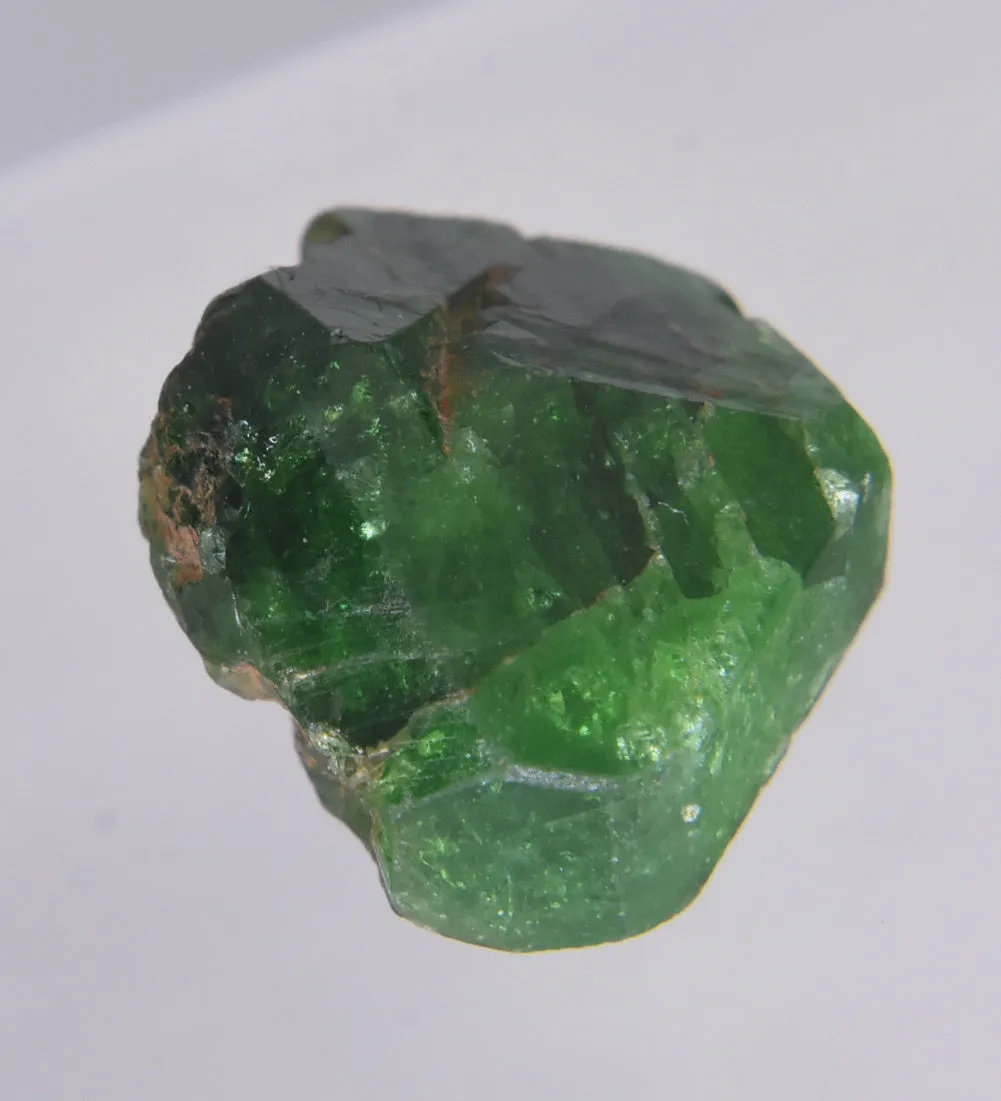 Stunning Vivid Green Triangular Face Tourmaline Nugget Crystal - 1.2g