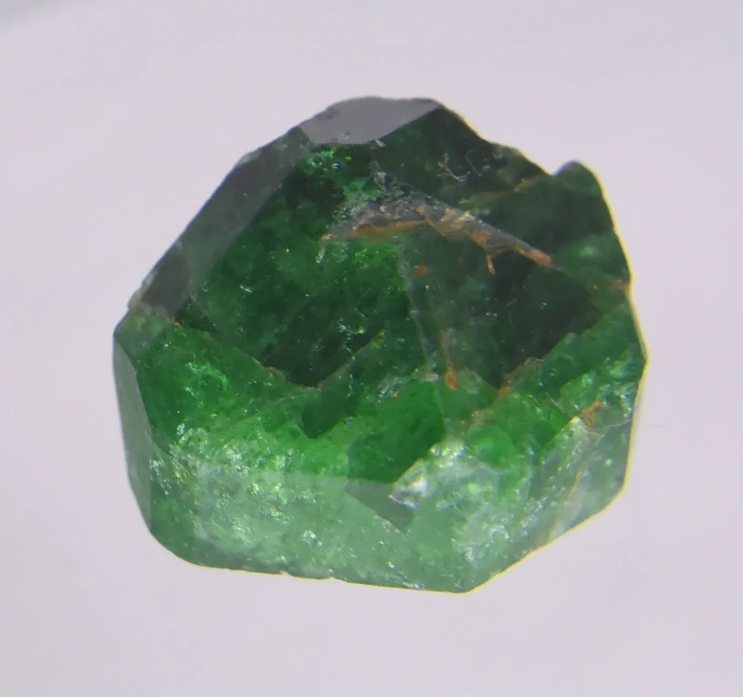 Stunning Vivid Green Triangular Face Tourmaline Nugget Crystal - 1.2g