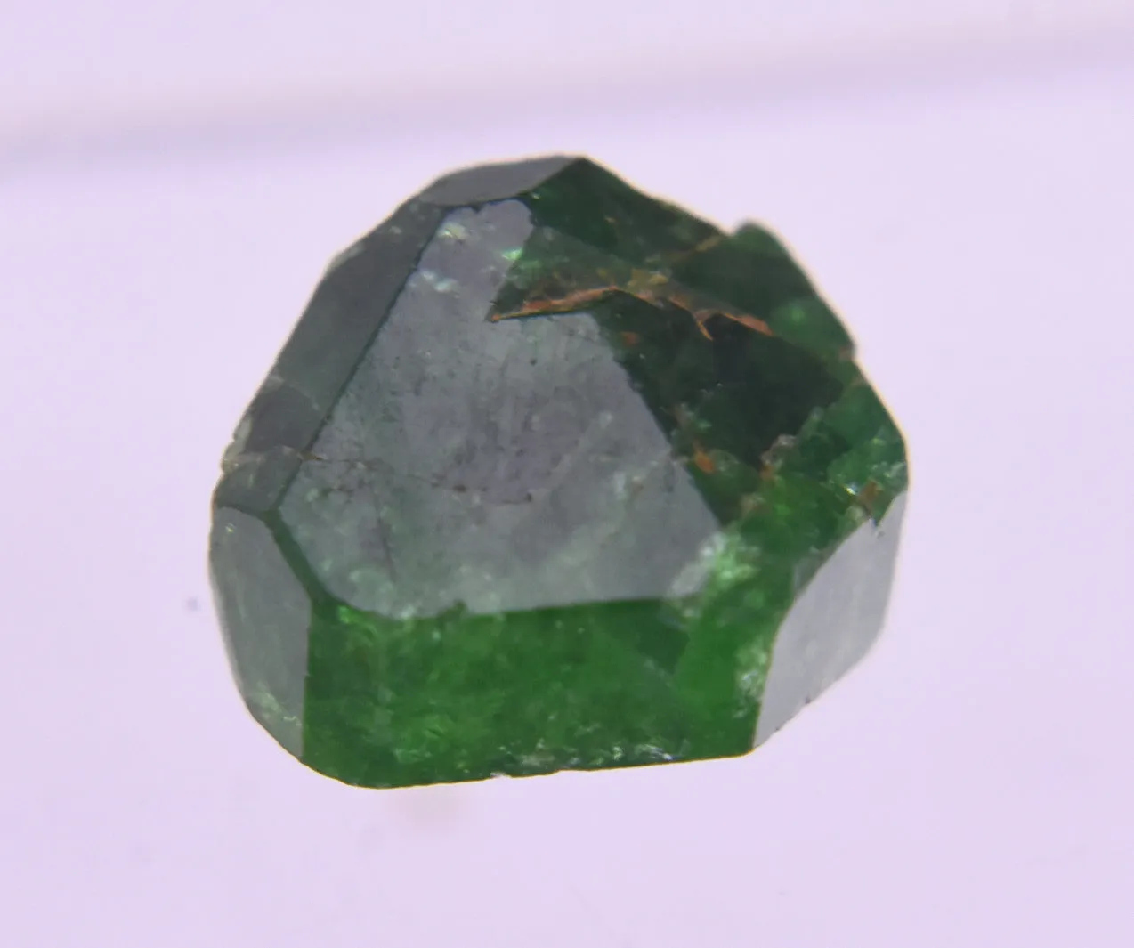 Stunning Vivid Green Triangular Face Tourmaline Nugget Crystal - 1.2g