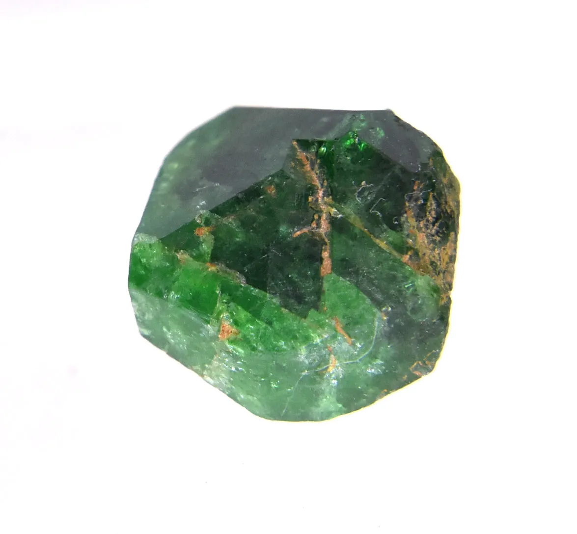 Stunning Vivid Green Triangular Face Tourmaline Nugget Crystal - 1.2g