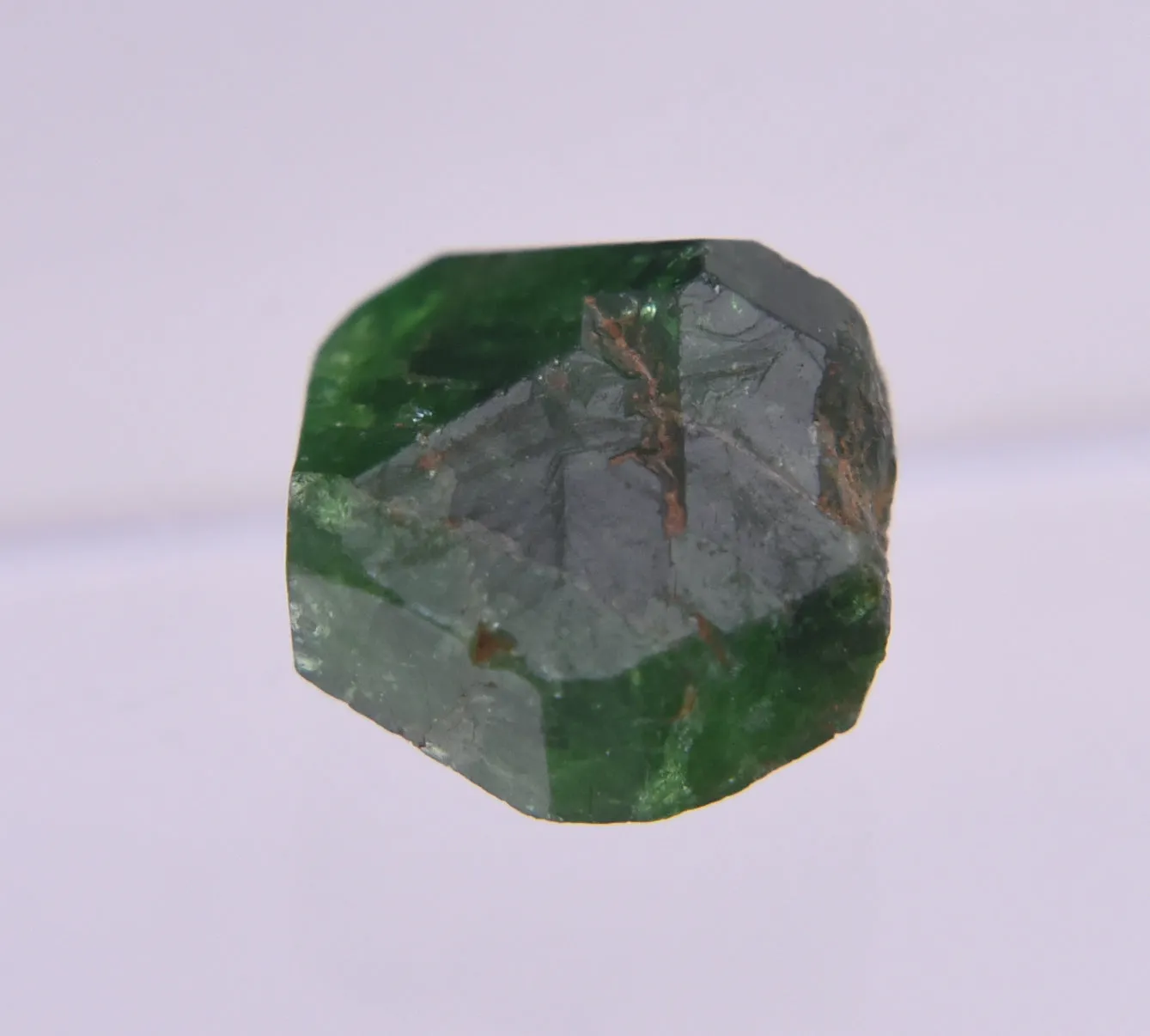 Stunning Vivid Green Triangular Face Tourmaline Nugget Crystal - 1.2g