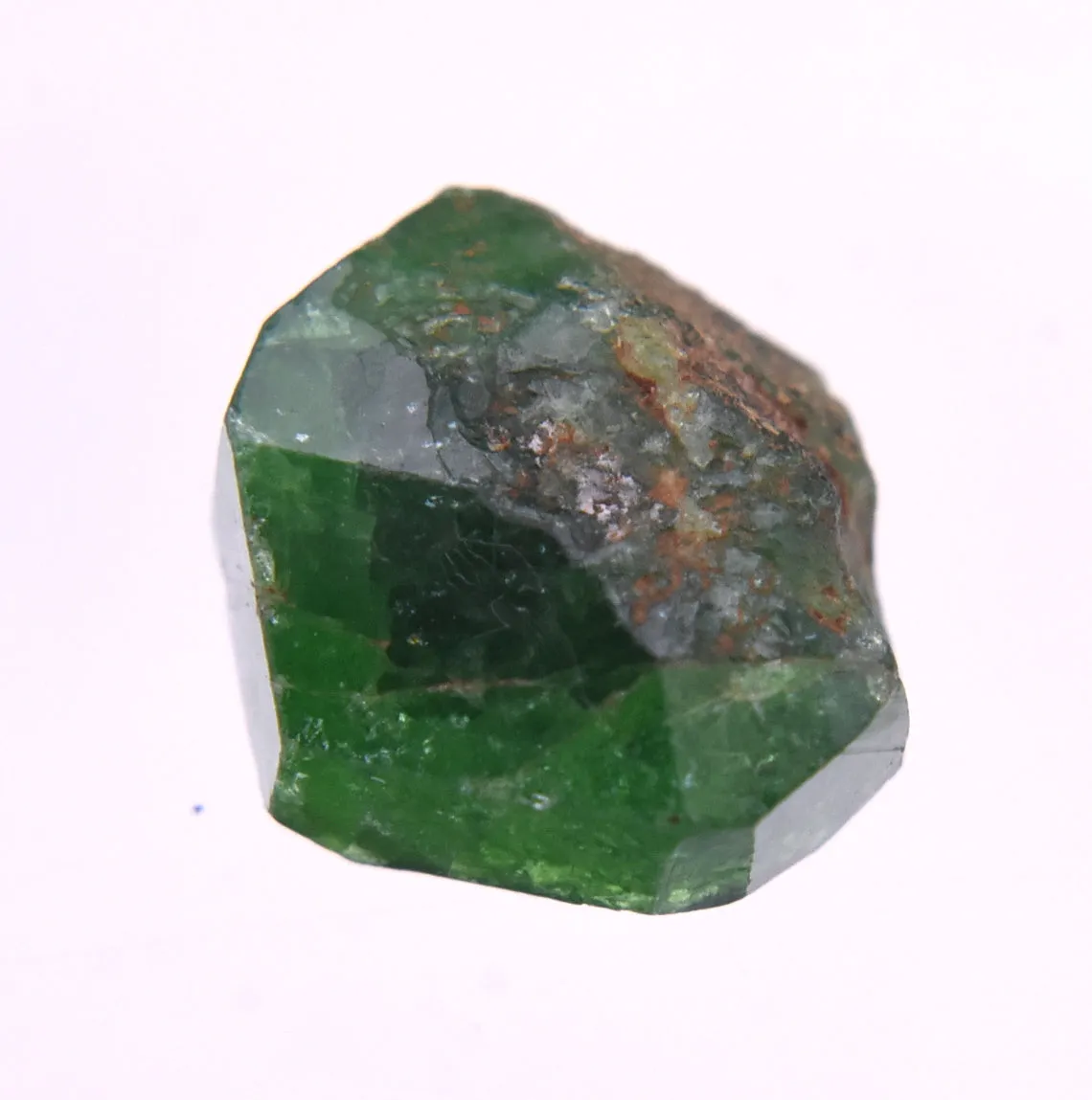 Stunning Vivid Green Triangular Face Tourmaline Nugget Crystal - 1.2g