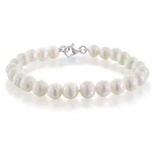 Stunning Women's 7-8mm Freshwater Pearl Bracelet 18.5cm