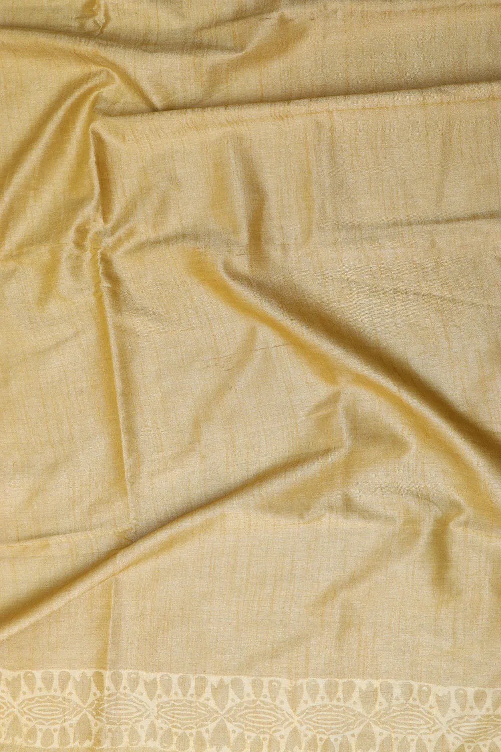 Stunning Yellow Bhagalpur Silk Saree - Elegant and Timeless