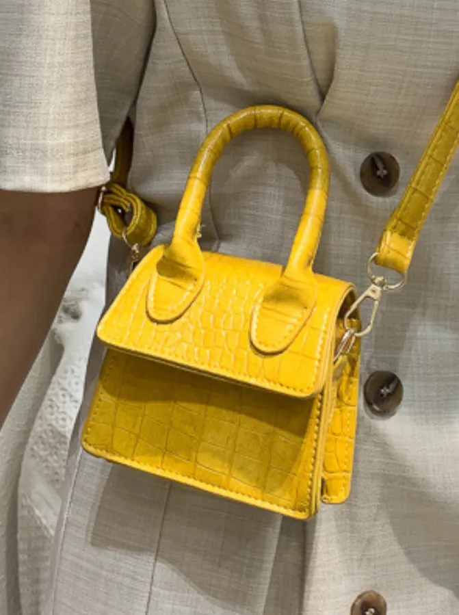 Style Stunner Croc-Embossed Mini Bag