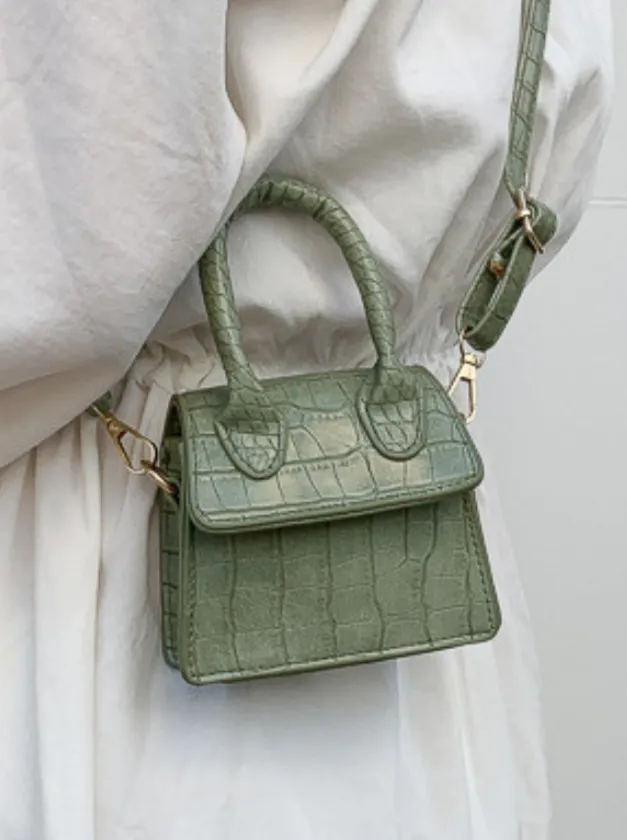 Style Stunner Croc-Embossed Mini Bag