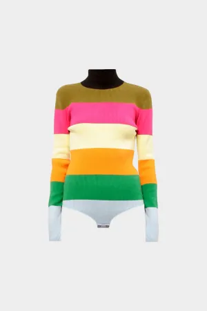 Sunnei - Multi Colored Stripe Knit Body