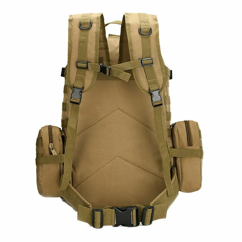 Tactical Backpack Military Molle Rucksack Camping Bag Travel Hiking 60L