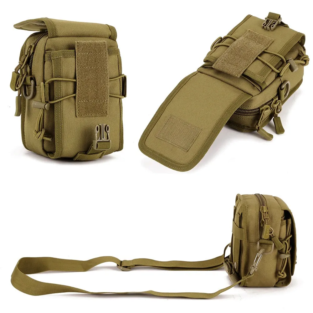 Tactical MOLLE Waist Pouch Shoulder Bag Waterproof