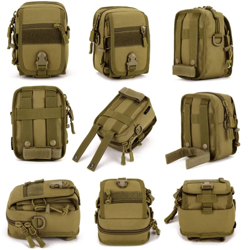 Tactical MOLLE Waist Pouch Shoulder Bag Waterproof