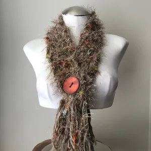 Tan Tweed *Diva Chic* Scarf, (DS08)