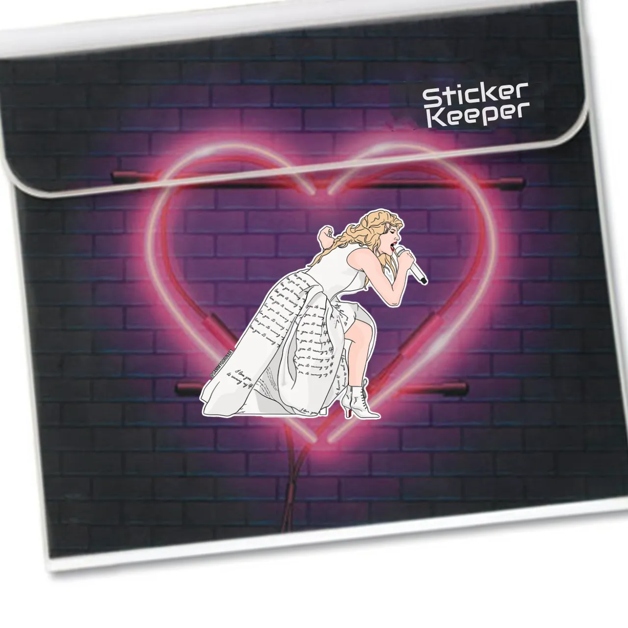 Taylor Pop Star Who's Afraid Dress Sticker