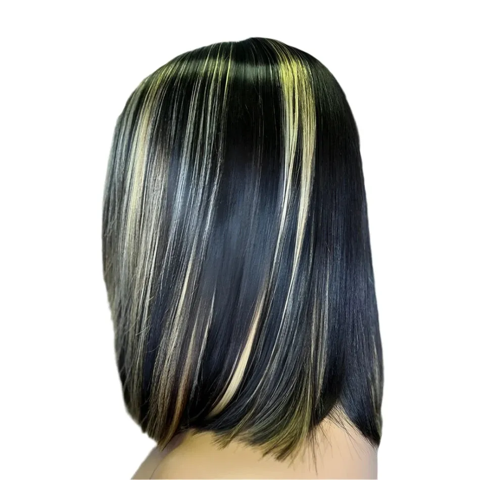 TEEK - Highlight 13x4 Lace Frontal 1B/27 Brazilian Straight Bob Wigs