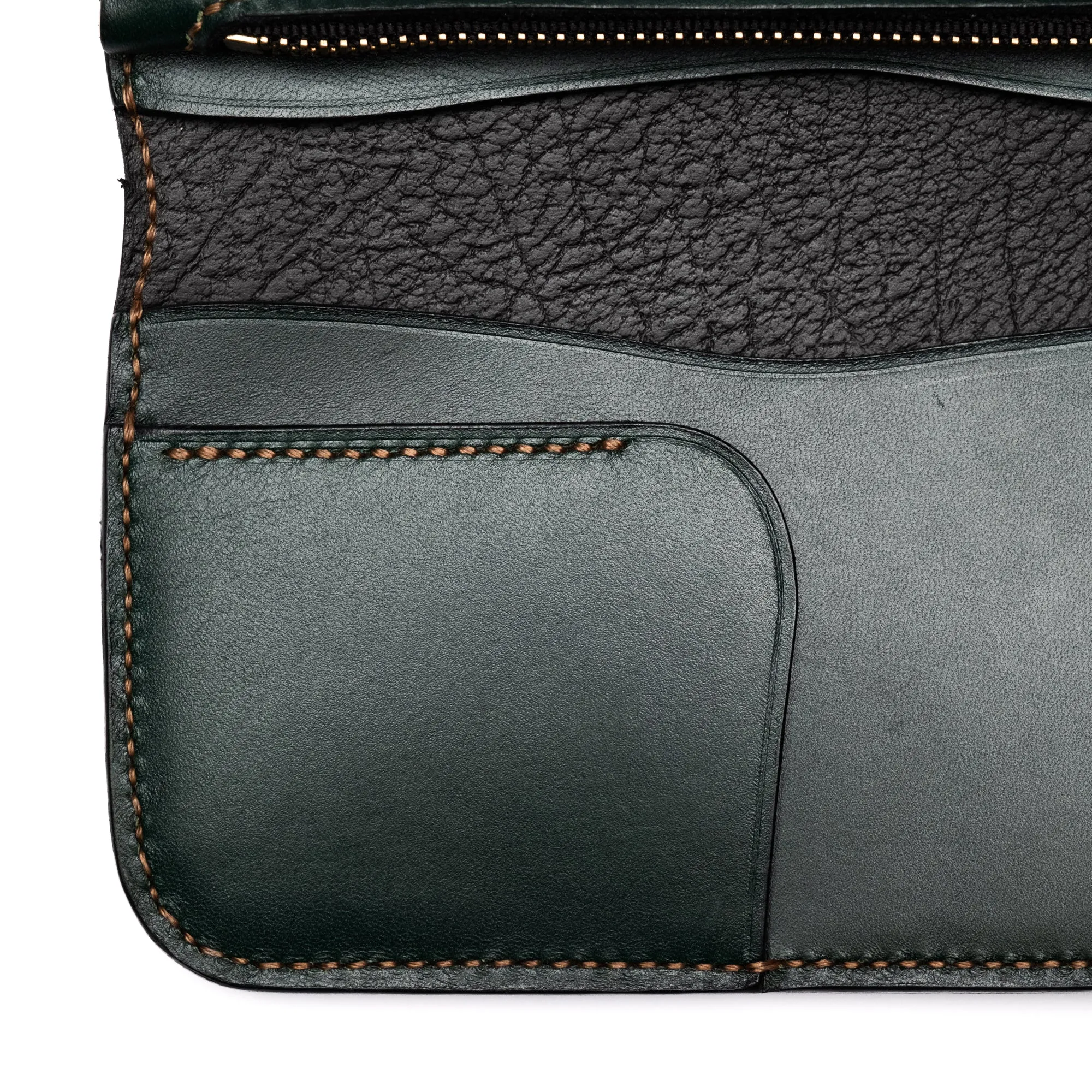 The Black Acre Roper Wallet Black & Green