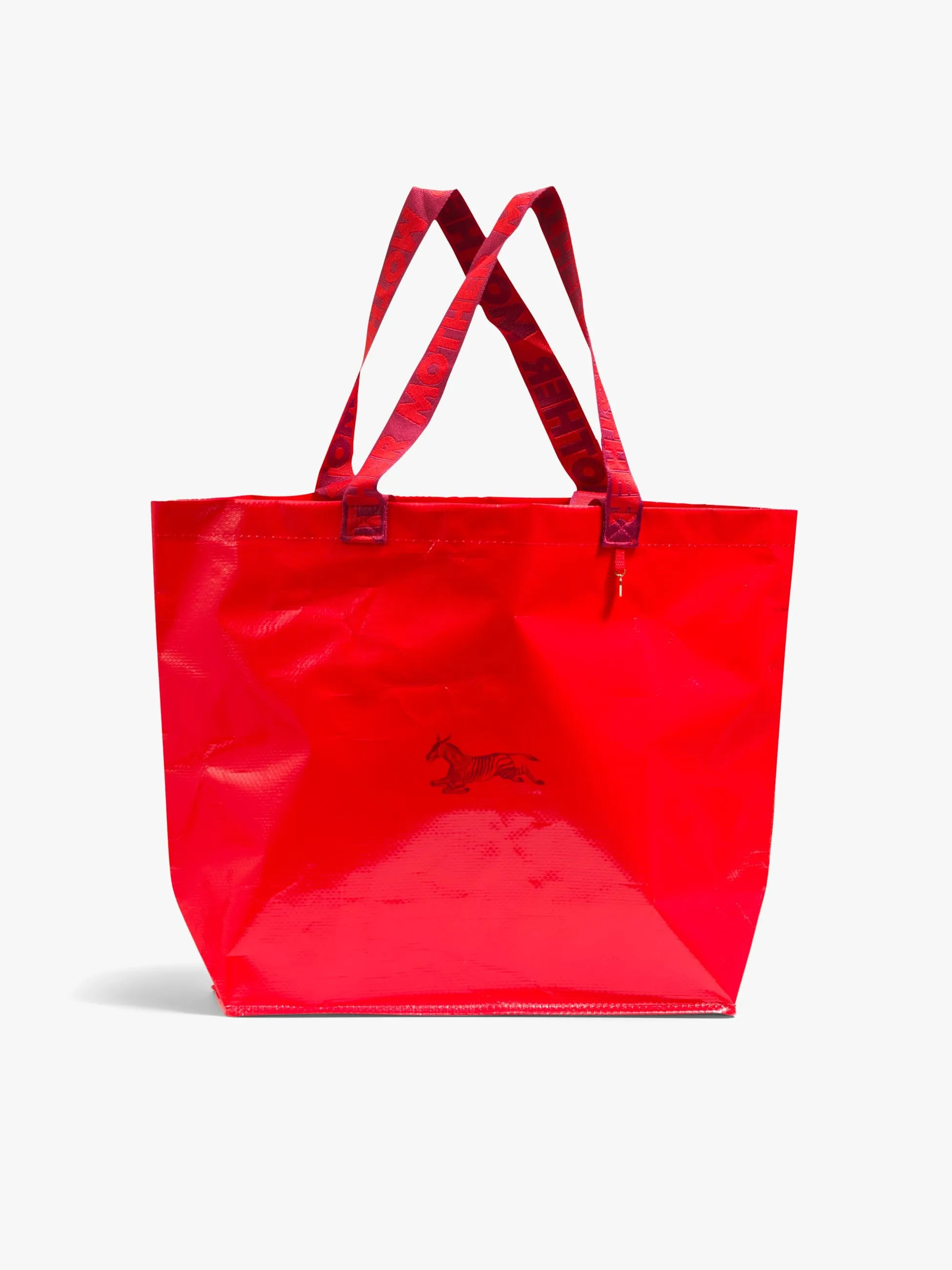 The Shopping Bag Duo - Crimson Red