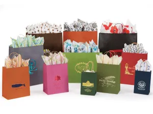 Tinted Kraft Shopping Bags