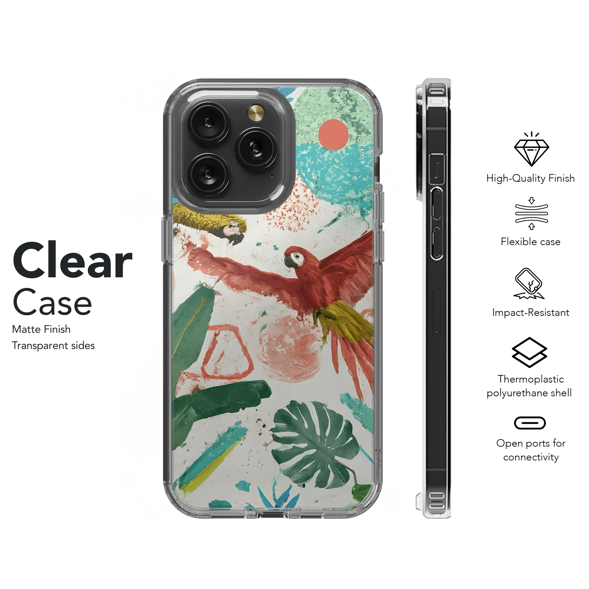 Tropical Chic Phone Case iPhone Samsung Cover Pixel 3572