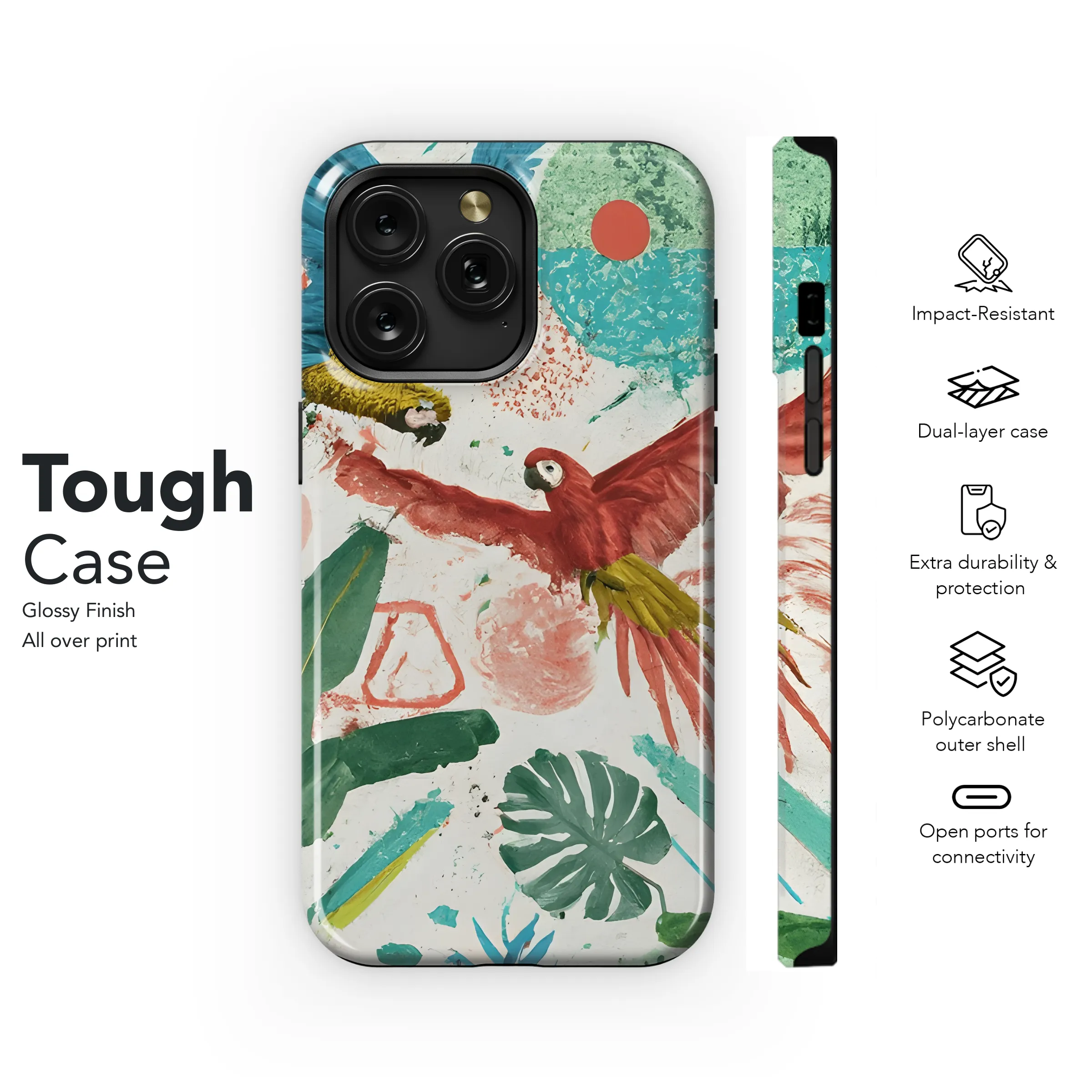 Tropical Chic Phone Case iPhone Samsung Cover Pixel 3572