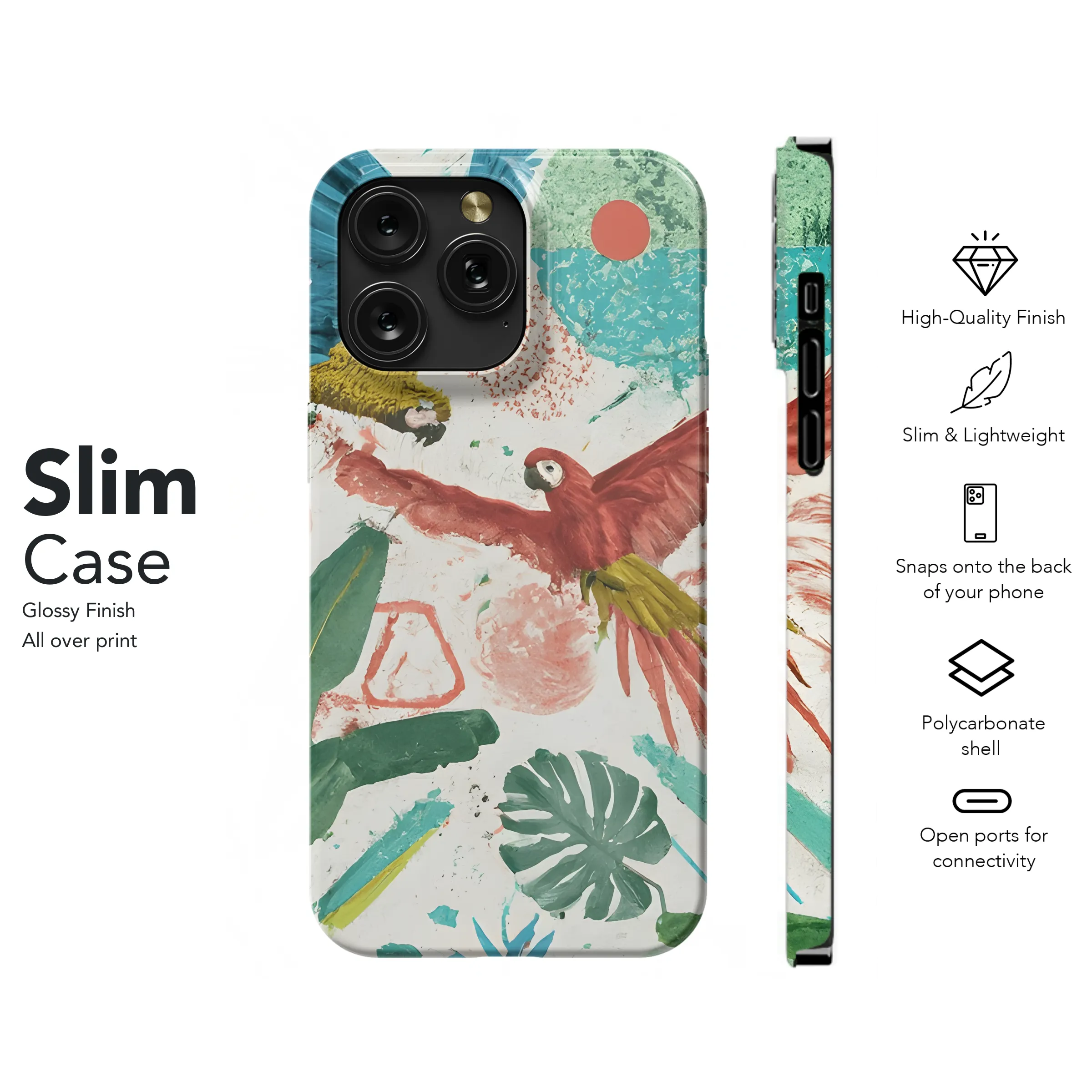 Tropical Chic Phone Case iPhone Samsung Cover Pixel 3572