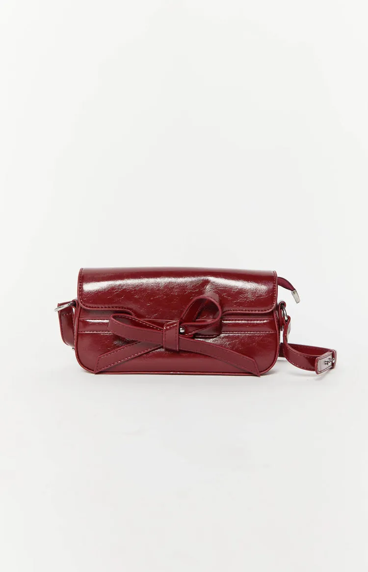 Ursula Red PU Bow Bag