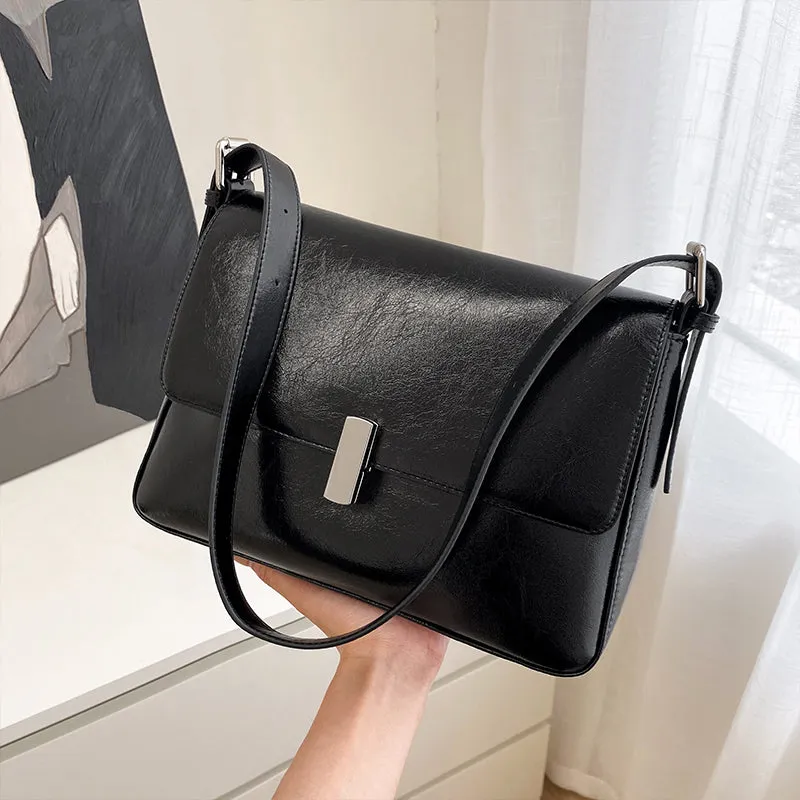 Versatile and Stylish Calf Leather Crossbody Bag