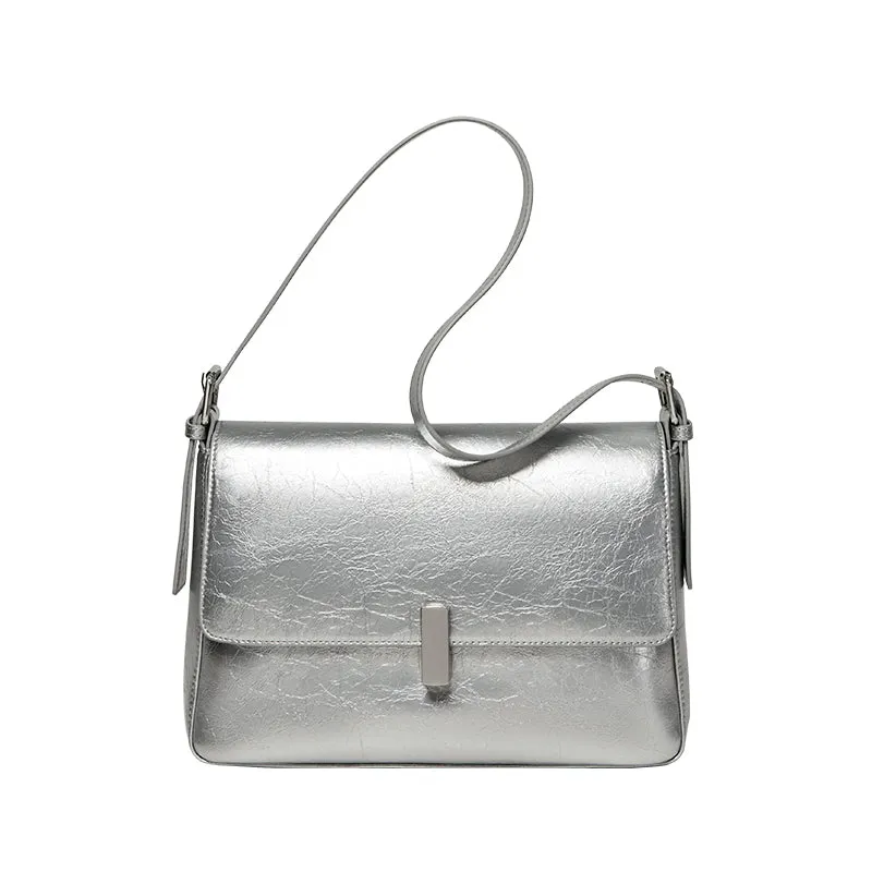 Versatile and Stylish Calf Leather Crossbody Bag