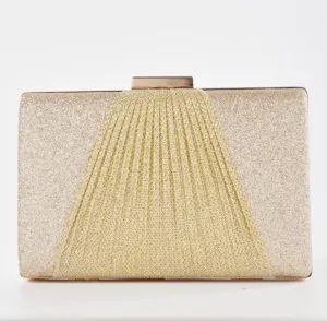 Vintage Look Evening Clutch Gold